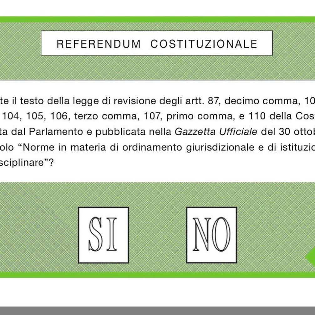 Un S&igrave; per dire addio alle scorie del processo di era fascista