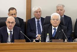 Mattarella interviene al Csm e tira le orecchie a politica e magistratura: &laquo;Rispetto reciproco tra le istituzioni&raquo;