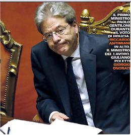 Gentiloni incassa la fiducia al Senato: &laquo;Mi muover&ograve; con umilt&agrave;&raquo;