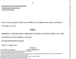 L&rsquo;avviso di differimento all'avvocato: una rarit&agrave;