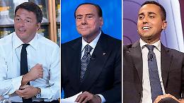 Di Maio contro Renzi, Renzi contro il Cav, il Cav contro Di Maio...