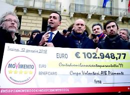 5 stelle, rimborsi falsi: &egrave; sparito un milione