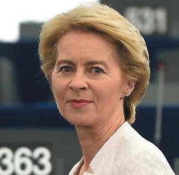 Von der Leyen ce la fa anche coi voti dei 5S. Lega: &laquo;&Egrave; asse col Pd&raquo;