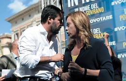 Salvini e Meloni, nasce l'opposizione di destra in difesa della sovranit&agrave;