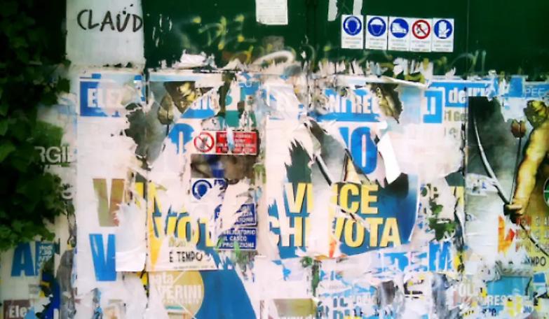 Zero manifesti? No: zero idee e zero soldi