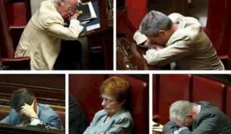 Non disturbare l'onorevole che dorme
