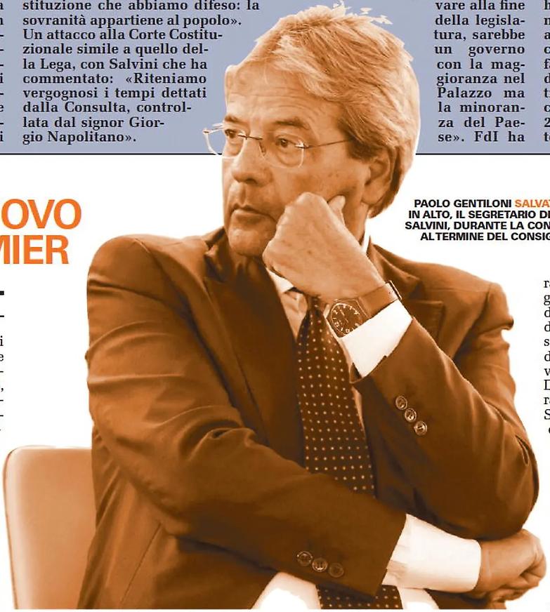 Il conte Paolo Gentiloni, il renzismo dal volto gentile