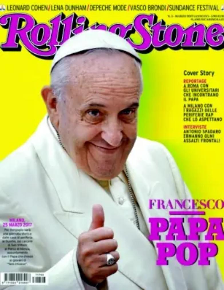 Il Papa pop sbarca su &ldquo;Rolling Stone&rdquo;