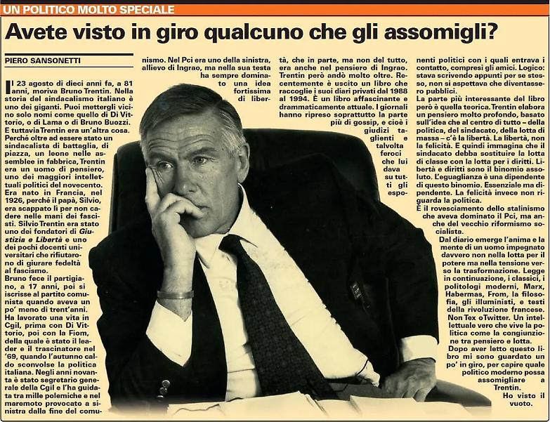 Trentin, avete visto in giro qualcuno che gli assomigli?