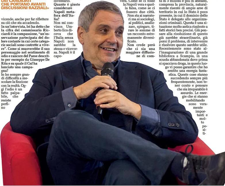 Maurizio De Giovanni: &laquo;Una nuova camorra? No, nelle baby gang si sfoga la rabbia sociale&raquo;