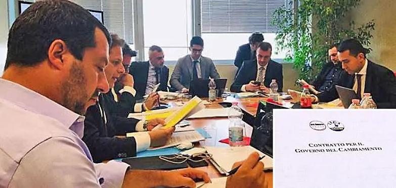 Salvini e Di Maio ottimisti: accordo su flat tax e reddito di cittadinanza