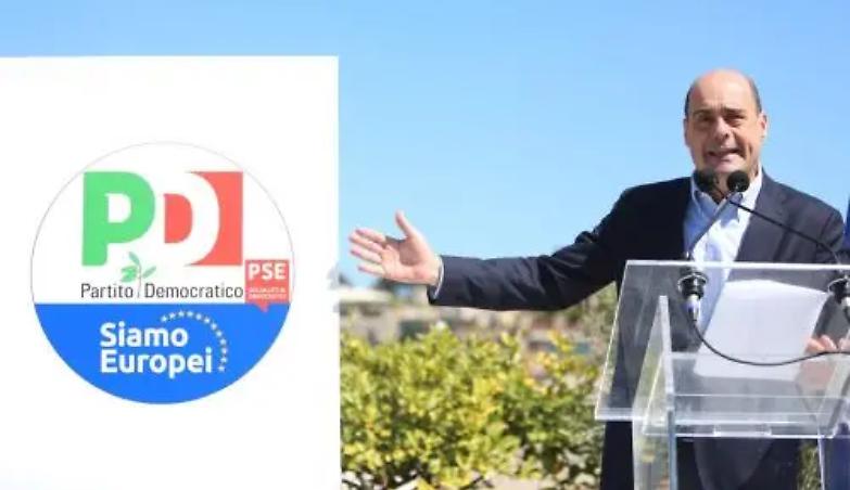 &laquo;Parola d'ordine: unit&agrave;&raquo;. Zingaretti presenta il simbolo del Pd per le Europee