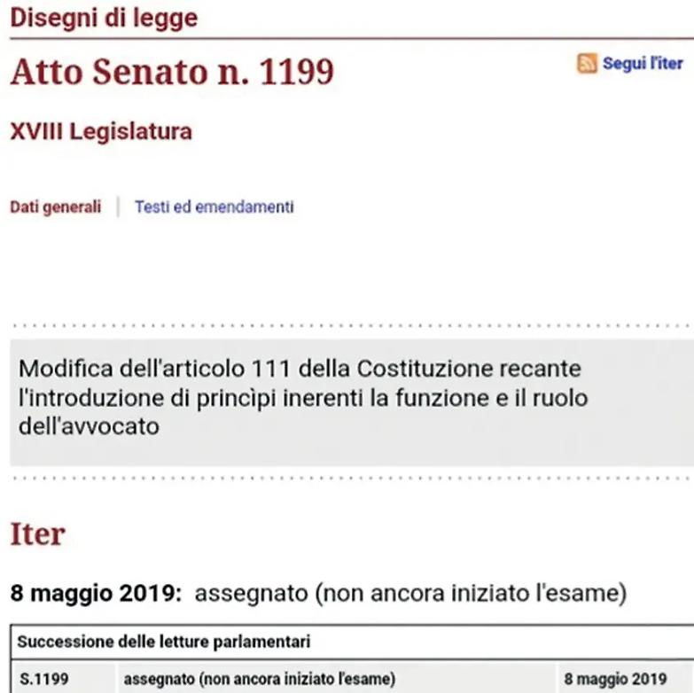 Assegnato il ddl sull&rsquo;avvocato in Costituzione