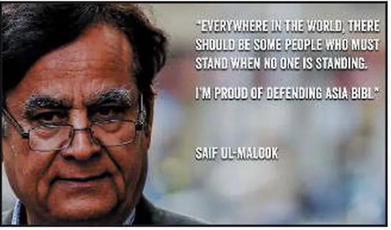 Avvocati in pericolo, ul-MalooK: &laquo;Ho difeso Asia Bibi a costo della vita, lo rifarei mille volte&raquo;