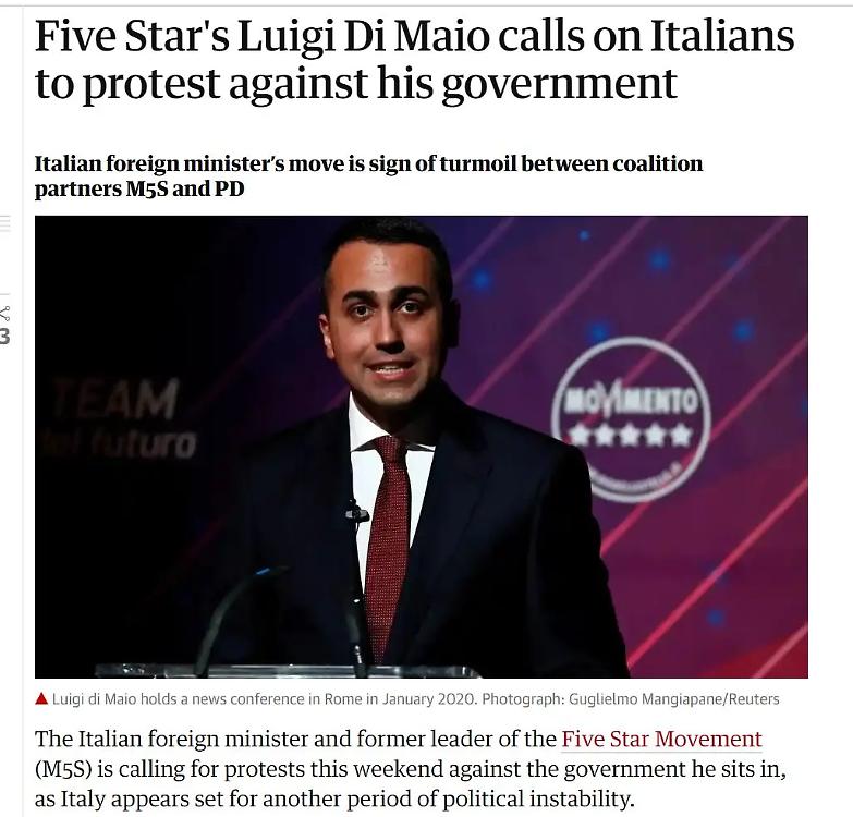 Lo sconcerto degli inglesi: "Di Maio e i 5S scendono in piazza contro il proprio governo".