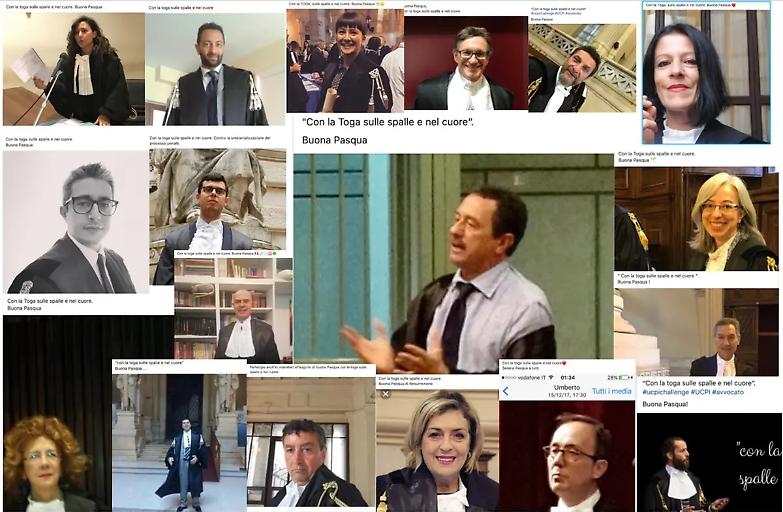 La challenge degli avvocati per Pasqua: "Con la toga sulle spalle e nel cuore"