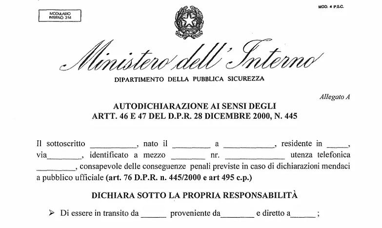 Autocertificazione, ovvero uno strumento assai opinabile che bisogna contrastare