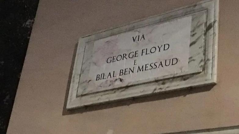 Via Amba Aradam diventa via Floyd, la protesta della rete "Restiamo umani"