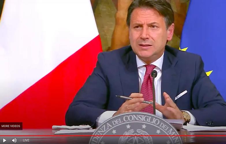 Conte: &laquo;Dl Agosto: risorse stanziate per 100 miliardi. Misure anti Covid prorogate fino al 7 settembre&raquo;