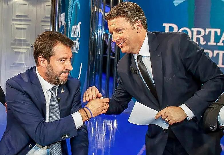 Le discese ardite di Renzi e Salvini vittime della sindrome del 40 per cento