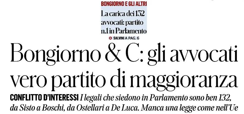 Il Fatto ancora alla carica contro gli avvocati: &laquo;Azzeccagarbugli padroni del Parlamento&raquo;
