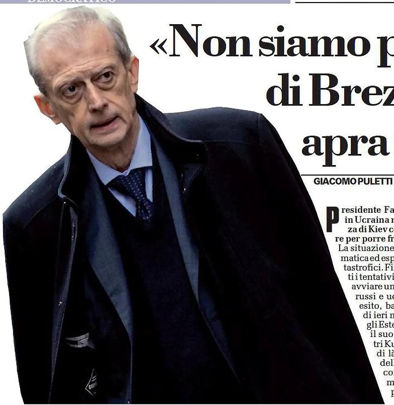 &laquo;Niente equidistanza tra aggressore e aggrediti. E l&rsquo;aggressore si chiama Putin...&raquo;