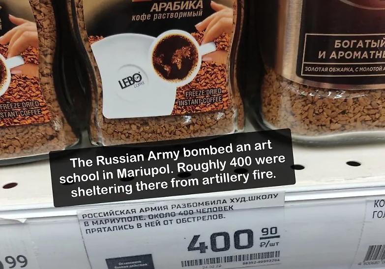 Info sulla guerra al supermercato: cos&igrave; i russi sfidano la censura