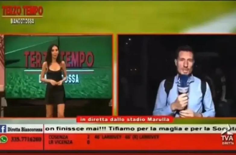 Frase choc di una giornalista veneta a un piccolo tifoso del Cosenza. &laquo;Ho sbagliato, chiedo scusa&raquo;
