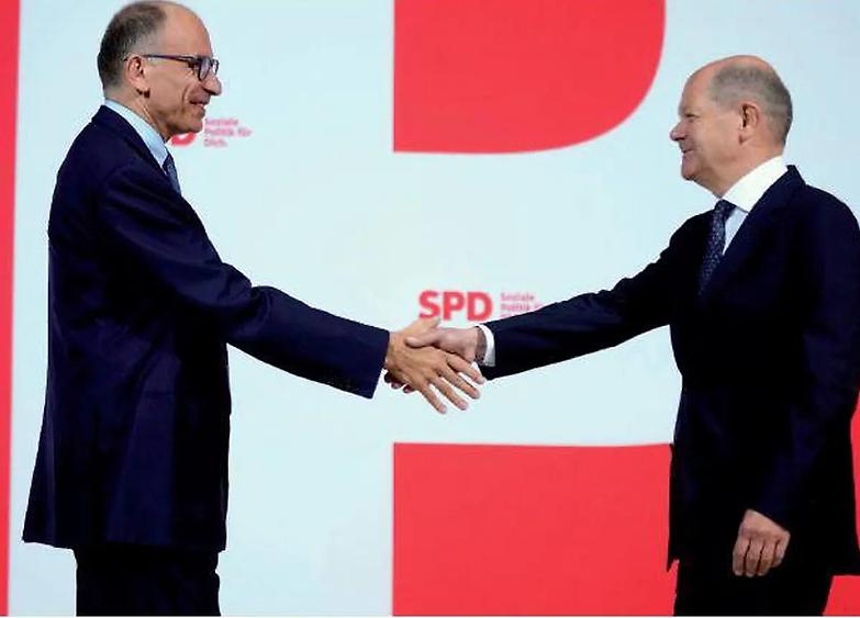 Letta vola da Scholz e attacca Meloni: &laquo;L&rsquo;Italia deve stare nel cuore d&rsquo;Europa&raquo; E lei punge il governo
