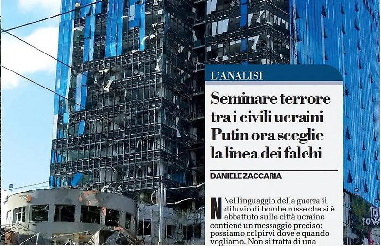 Missili russi su Kiev Putin alza il tiro Usa: al loro fianco