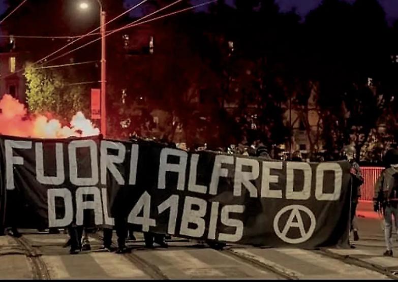 &laquo;Cospito al 41 bis? In 25 anni di galera mai incontrato un anarchico mafioso&raquo;