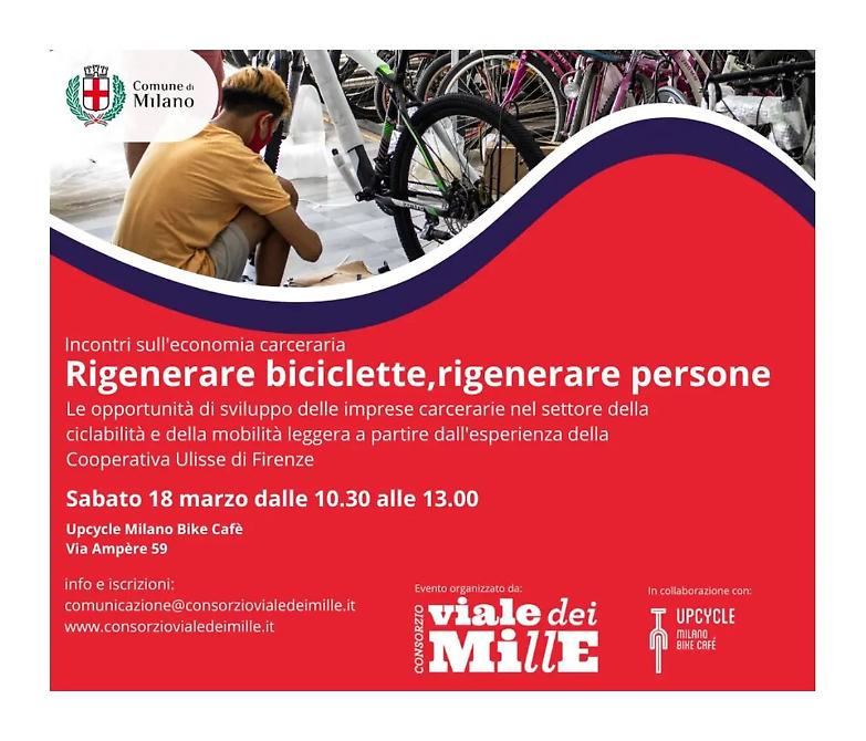 Rigenerare bici rigenerare persone, l&rsquo;evento a Milano per far scoprire a tutti le problematiche del carcere