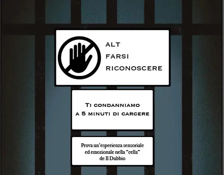 Cinque minuti in galera: il &ldquo;Dubbio&rdquo; allestisce una cella al Salone del Libro di Torino
