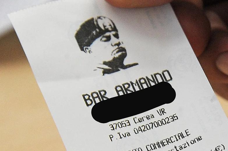 Polemica per lo scontrino col Duce, la barista: &ldquo;Non nascono i miei ideali, tutta pubblicit&agrave;&rdquo;