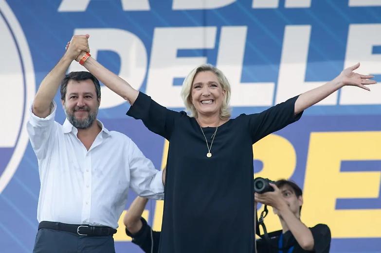 Contro l&rsquo;Ue, l&rsquo;islam e Soros&hellip; La svolta lepenista di Salvini per sfidare Meloni