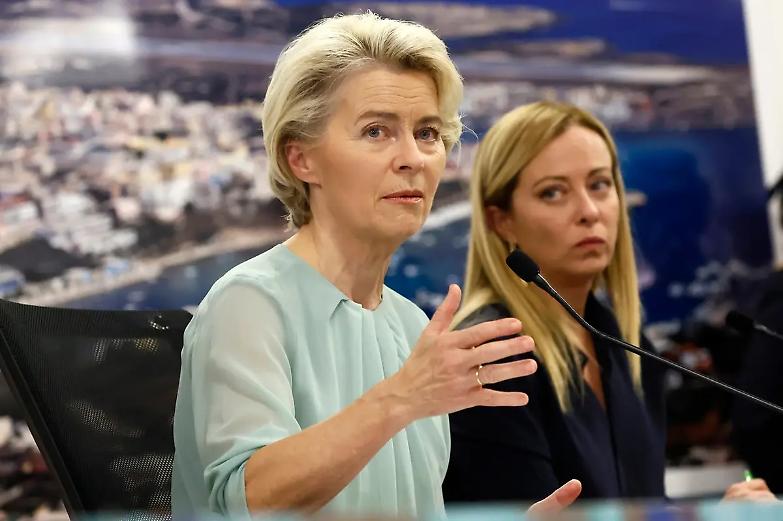 &laquo;L&rsquo;Europa c&rsquo;&egrave;&raquo;. Von der Leyen lancia un piano in 10 punti. Meloni: &laquo;Stop alle partenze illegali&raquo;