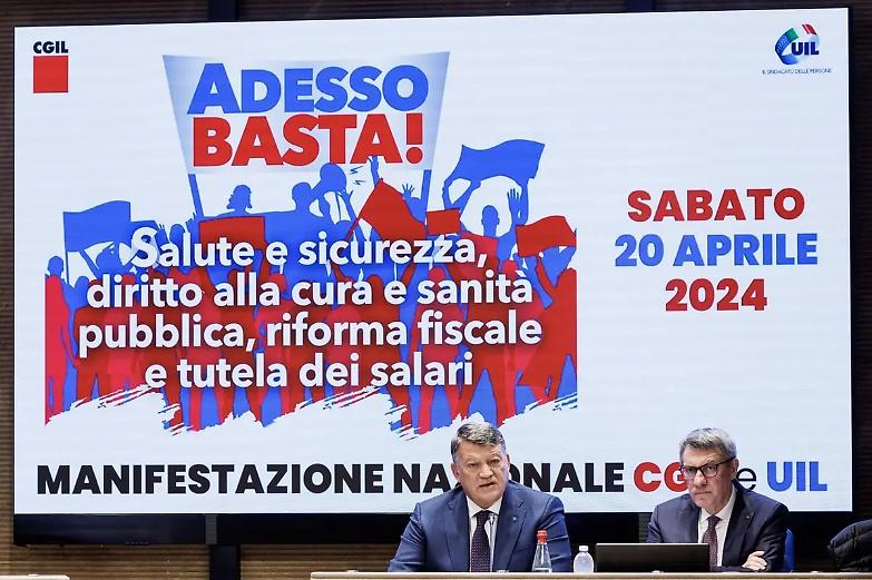 &ldquo;Adesso basta&rdquo;, Cgil e Uil in piazza per il lavoro e la sanit&agrave; pubblica