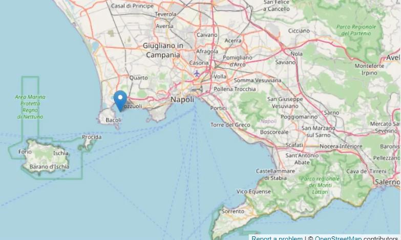 Scossa di terremoto in mare nella zona dei Campi Flegrei: paura a Bacoli, Pozzuoli e Napoli