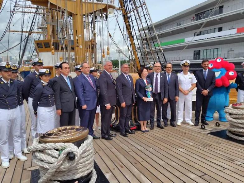 Expo Osaka: il Padiglione Italia presenta i suoi contenuti a Tokyo in occasione dell&rsquo;arrivo di Nave Vespucci