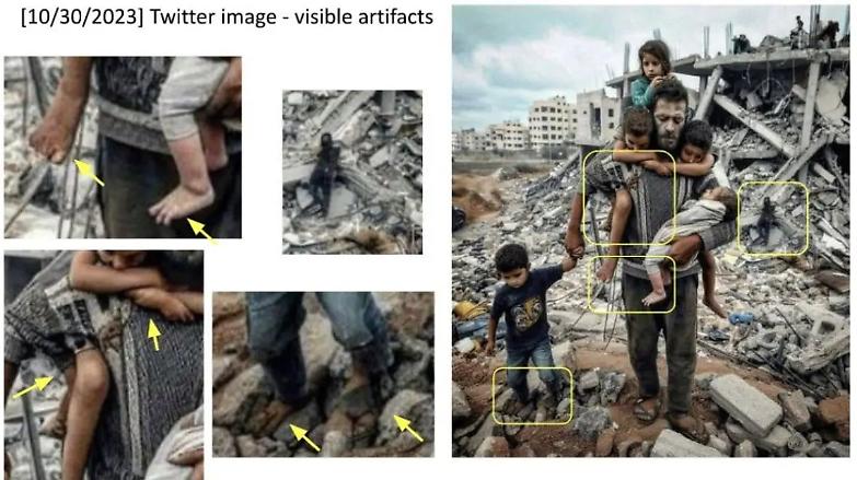 Quelle false immagini sulle stragi a Gaza dove tutto perde senso