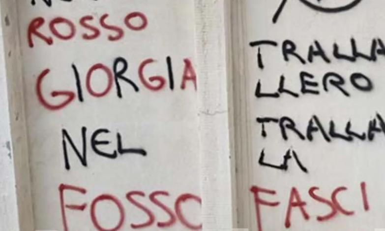 Scritte minacciose contro Giorgia Meloni a Ozieri, la condanna di Fratelli d&rsquo;Italia