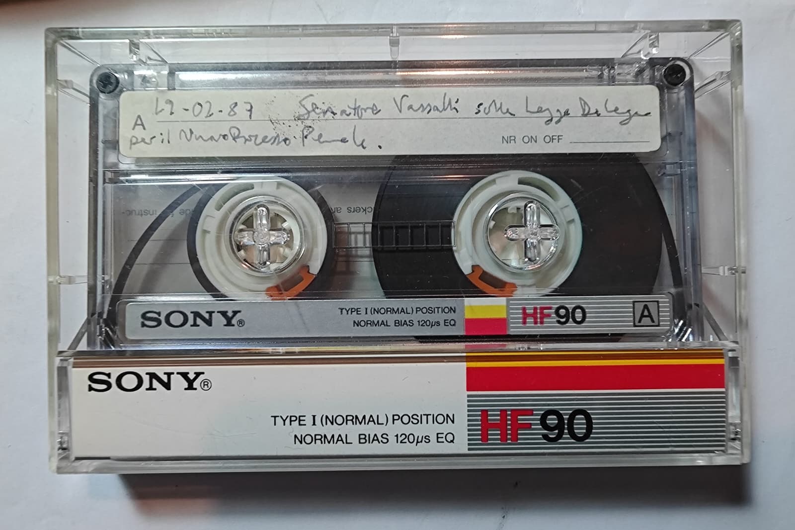 Audio cassetta registrazione Vassalli