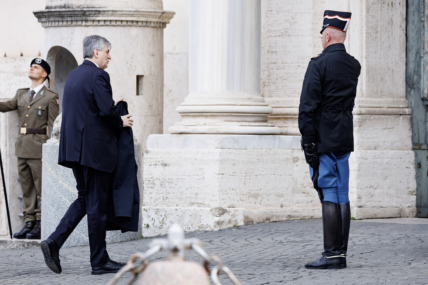 Gianmarco Mazzi arriva al Quirinale per il giuramento da ministro del Turismo